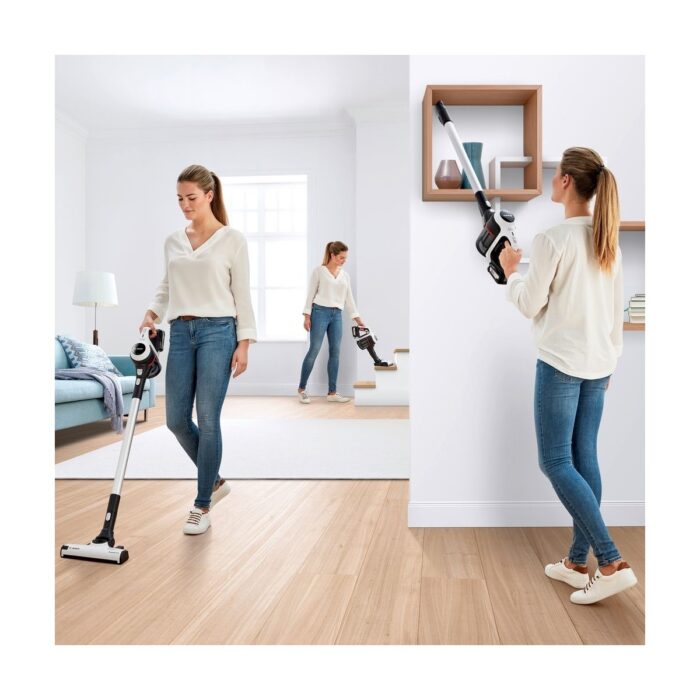 Bosch BCS61113 18V Şarjlı Dikey Süpürge – Hafif Kompakt Tasarım, HEPA ve Siklon Filtre ile Güçlü Temizlik - Görsel 5