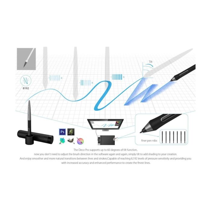 Xp-Pen Deco Pro Medium 15.74X8.94" 8192 Basınç Kalemli Grafik Tablet - Görsel 4