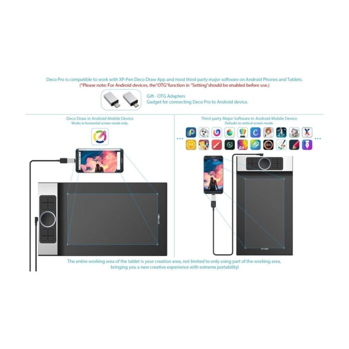 Xp-Pen Deco Pro Medium 15.74X8.94" 8192 Basınç Kalemli Grafik Tablet - Görsel 5