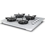 Kumtel KO 40 TSHDF Beyaz Oval Doğalgazlı Cam Set Üstü Ocak - Görsel 2