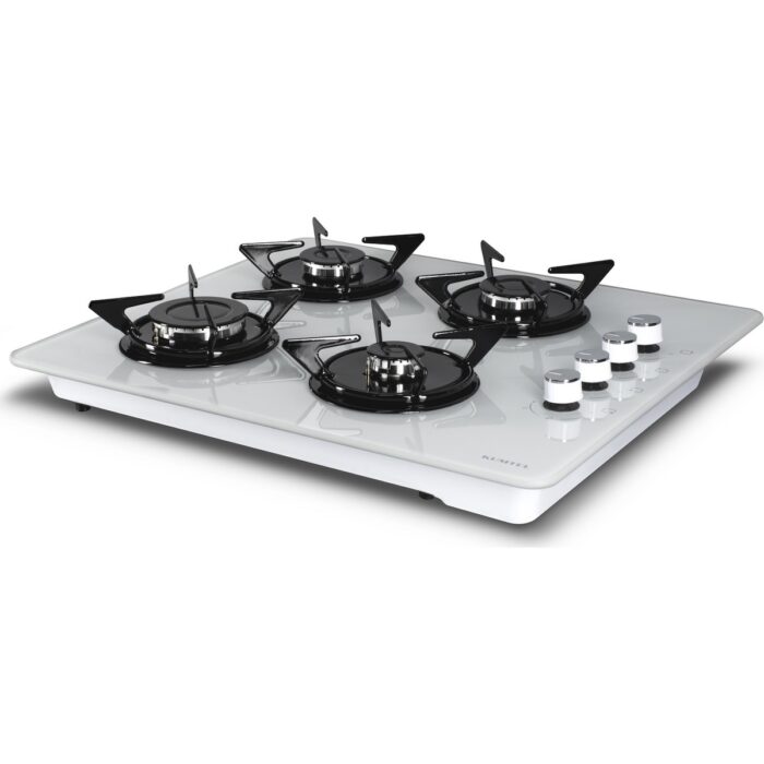 Kumtel KO 40 TSHDF Beyaz Oval Doğalgazlı Cam Set Üstü Ocak - Görsel 2