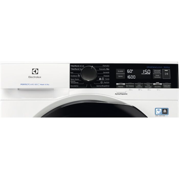 Electrolux EW8WN2168LW 1600 Devir 10 kg Yıkama / 6 kg Kurutmalı Çamaşır Makinesi - Görsel 2