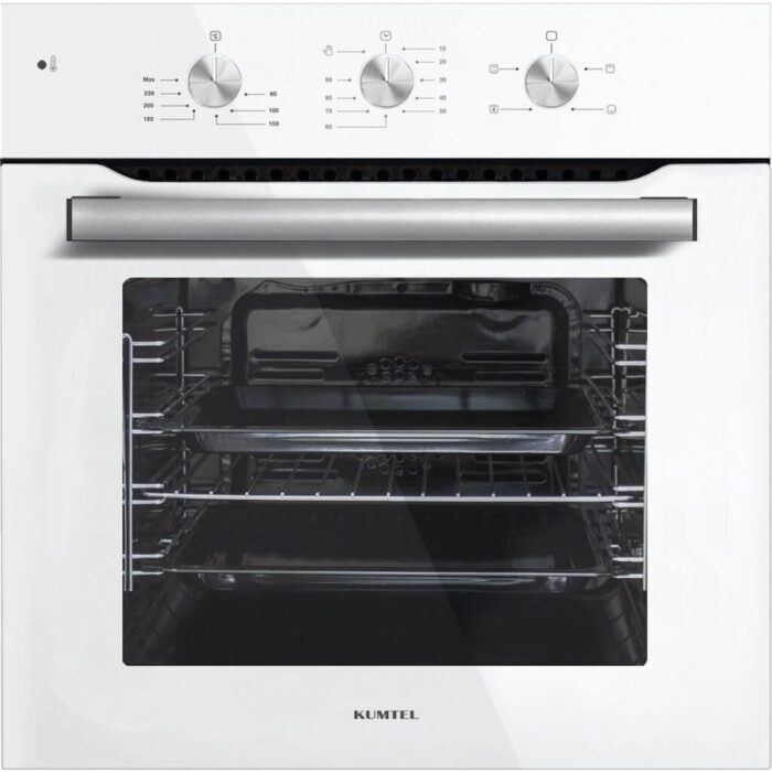 Kumtel Kristal Beyaz Ankastre Set ( B66S2 Fırın - KO-40TAHDF Ocak - DA6-830 Davlumbaz ) - Görsel 2