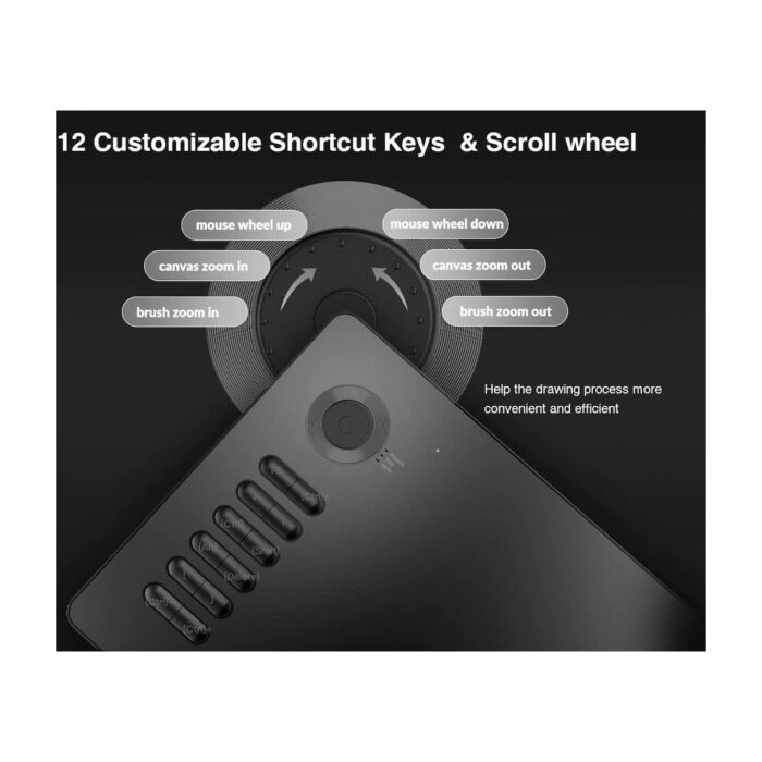 Veikk A15 Pro 8192 Levels Zoom Uyumlu 5080LPI Grafik Tablet+Kalem - Görsel 5