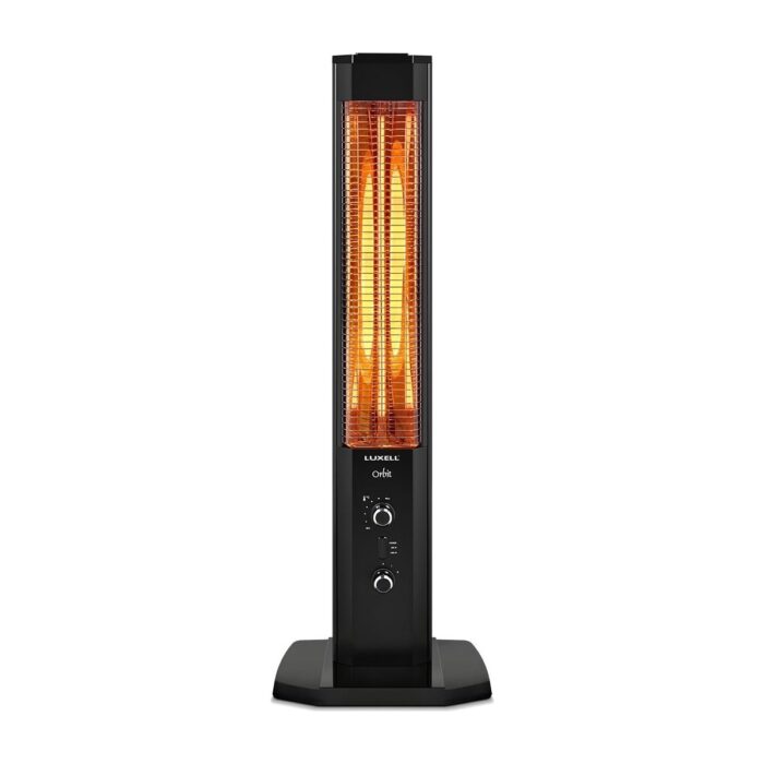 Luxell MH-1800 Orbit 1800 W Infrared Kule Tipi Dikey Isıtıcı, Siyah Gövde, 115,5 cm – Ev ve Ofis Kullanımına Uygun - Görsel 1