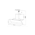 Vinola MCWW104.111.603 Beyaz Digital Yatay Cam  Davlumbaz - Görsel 2