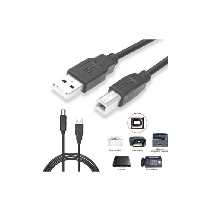 Moonkip Yazıcı Kablosu Ara Printer USB Bağlantı Bağlama Kablo Network Lazer Hp Canon Brother - Görsel 1
