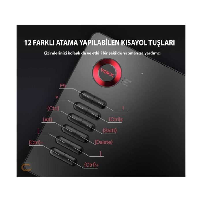 Veikk A15 8192 Levels Zoom Uyumlu 5080LPI Grafik Tablet+Kalem - Görsel 5