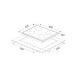 Alveus Sardunya 2'li Beyaz Ankastre Set (GLS640B-MFA627B) - Görsel 5