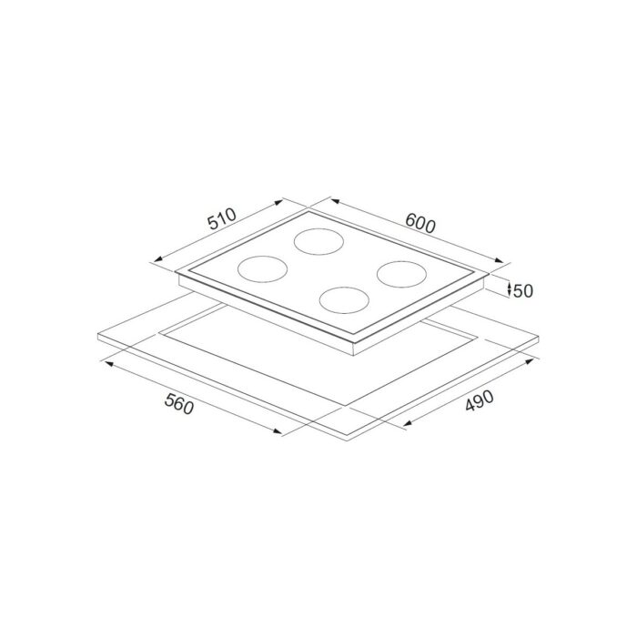 Alveus Sardunya 2'li Beyaz Ankastre Set (GLS640B-MFA627B) - Görsel 5