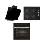 Alveus Premium 3'lü Siyah Ankastre Set (MOD3000-GLS640-MFA627)