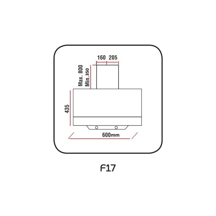 Alveus Mod F17 Siyah Davlumbaz - Görsel 5