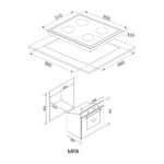 Alveus Vitro 614 Siyah 2'li Ankastre Set VİTRO641-MFA614 - Görsel 5