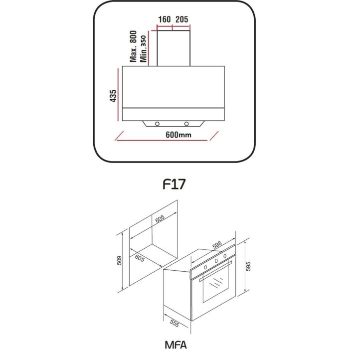 Alveus Lotus Siyah 2'li Ankastre Set MODF17-MFA604 - Görsel 5