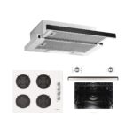 Alveus Destıny 604 Beyaz 3'lü Ankastre Set (Gls 640 + Mfa 604 + F6 Ecr Aspiratör)