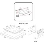 Alveus Destıny 604 Beyaz 3'lü Ankastre Set (Gls 640 + Mfa 604 + F6 Ecr Aspiratör) - Görsel 5