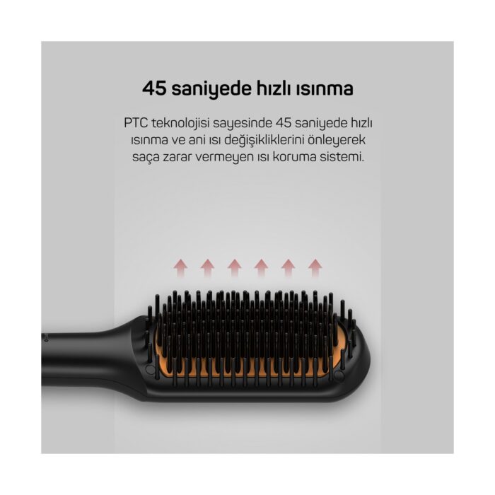 Arzum AR5068 Superstar Touch Saç Düzleştirici Fırça - Görsel 5