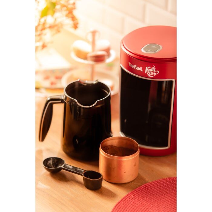 Tefal Köpüklüm 4 Fincan Kapasiteli 735 Watt Türk Kahve Makinesi - Kırmızı - Görsel 5