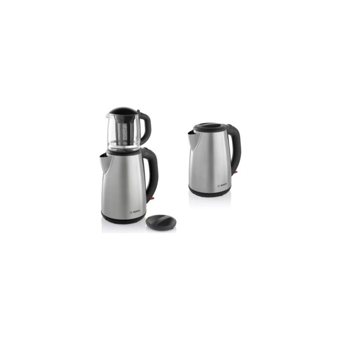 Bosch TTA5603 1,7 L Paslanmaz Çelik Su Isıtıcı ve 0,8 L Cam Demlikli Çay Makinesi - Görsel 2