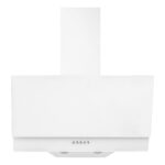 Ferre Beyaz Yatay Cam Davlumbaz Duvar Tipi 650 m3/sa Yüksek Emiş Gücü ile