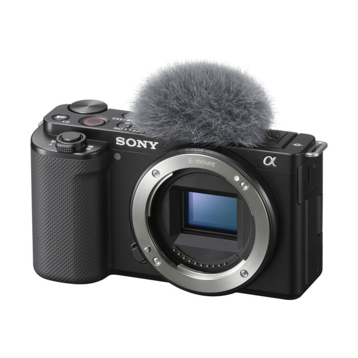 Sony ZV-E10 Gövde Fotoğraf Makinesi 24.2 MP 4K Video Siyah Yandan Açılır Ekran - Görsel 1