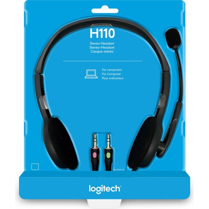 Logitech H110 Kablolu Stereo Kulaklık - Gri - Görsel 5