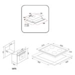 Alveus Black Style 627 3'lü Siyah Ankastre Set (F5 Ecr - Gls 640 - Mfa 627) - Görsel 5