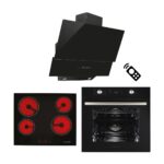 Alveus Europe Siyah 3'lü Ankastre Set MOD3000-VİTROSERAMİK-MFA627