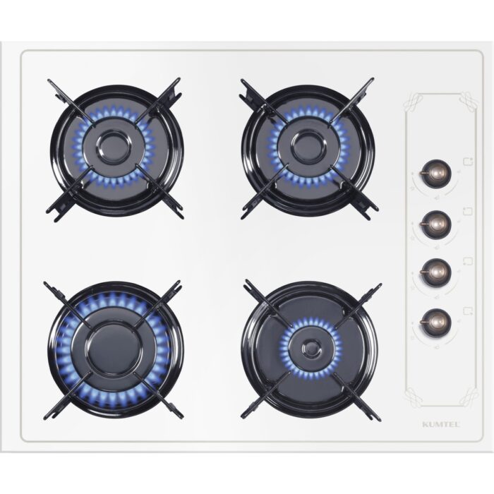 Kumtel Rustik Beyaz Cam Ankastre Set ( ( DA6-835 Beyaz Dav KO-40TAHDF Ocak B66-SF2(AT) ) - Görsel 4