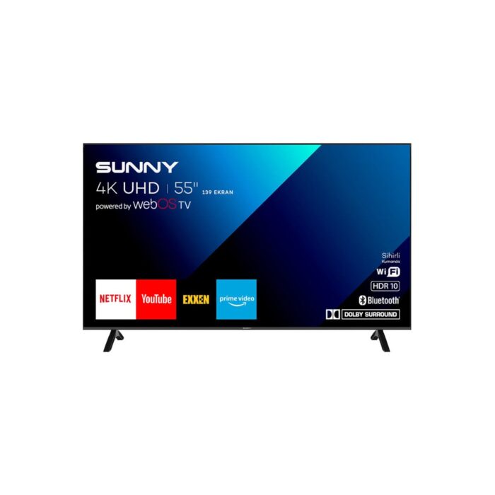 110000130515197.jpg Sunny SN55FMN243 55" 139 Ekran Dahili Uydu Alıcılı 4K Ultra HD Smart LED TV - Görsel 1