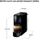 Nespresso Essenza Mini C 30 Black Kahve Makinesi, Siyah - Görsel 2