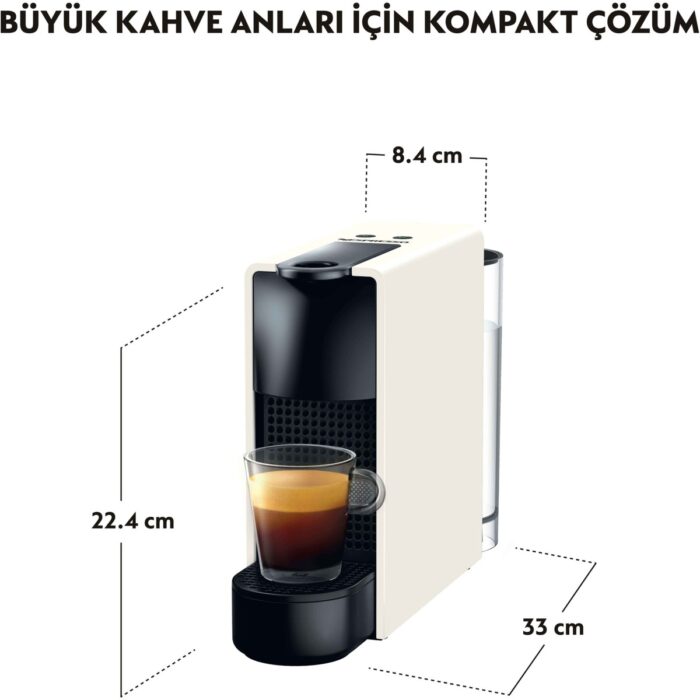 Nespresso Essenza Mini C30 White Kahve Makinesi,Beyaz - Görsel 2