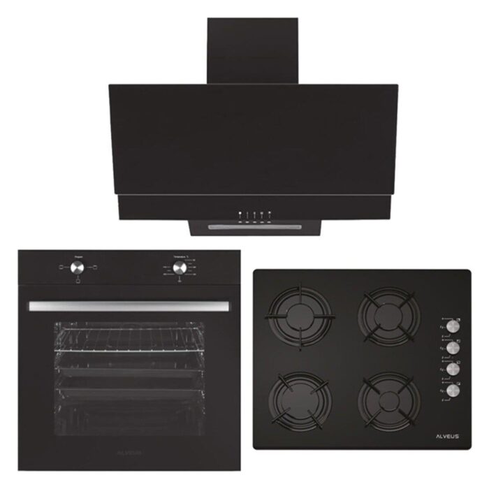Alveus 850 3'lü Ankastre Set Siyah (AD07-A10-AF850) - Görsel 1