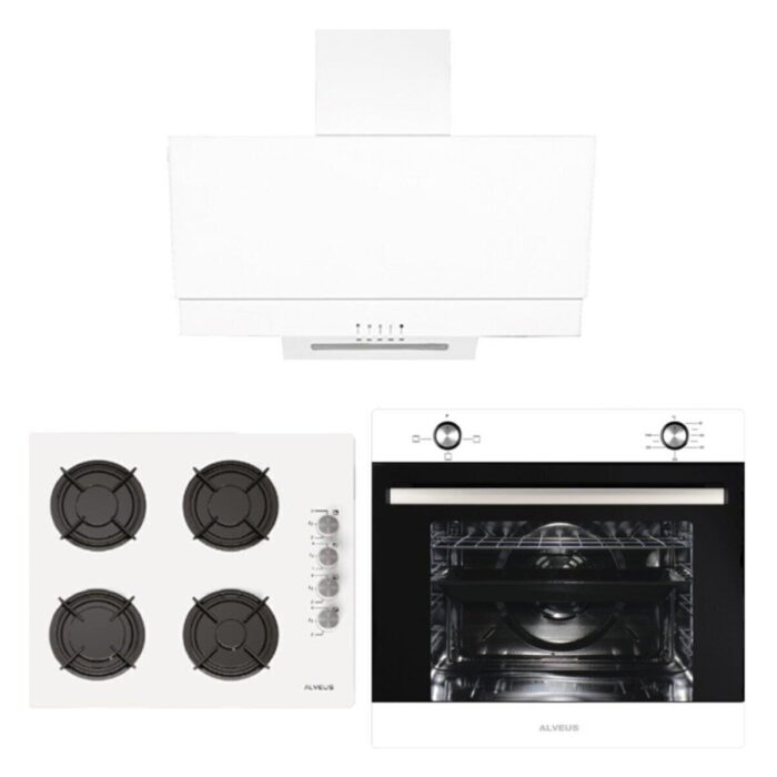110000146491656.jpg Alveus 850 3'lü Ankastre Set Beyaz (AD07-A10-AF850) - Görsel 1