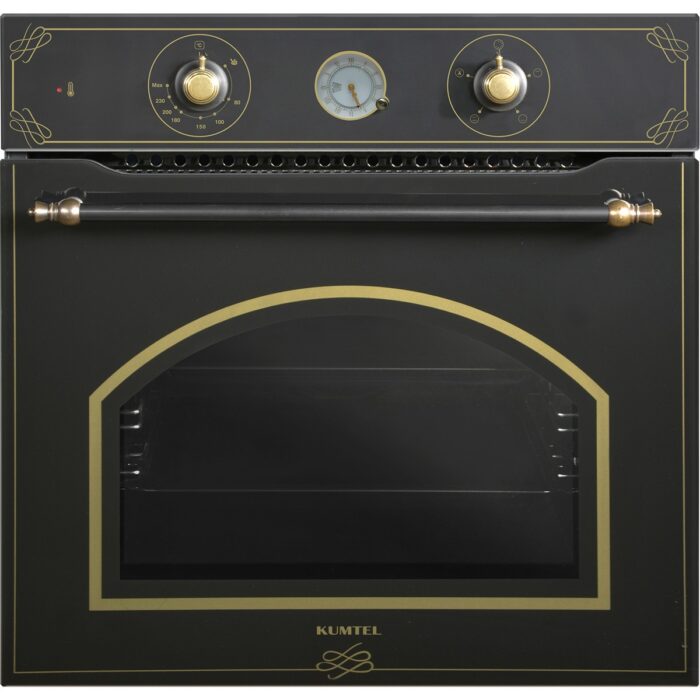 Kumtel Rustik Siyah Cam Ankastre Set (DA6-835 Davlumbaz KO-40 TAHDF Ocak B66-SF2 Fırın) - Görsel 3