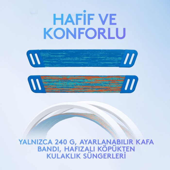 Logitech G G335 Kablolu Oyuncu Kulaklığı - Beyaz - Görsel 2