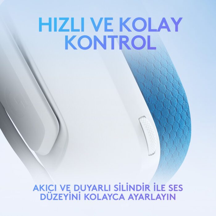 Logitech G G335 Kablolu Oyuncu Kulaklığı - Beyaz - Görsel 4