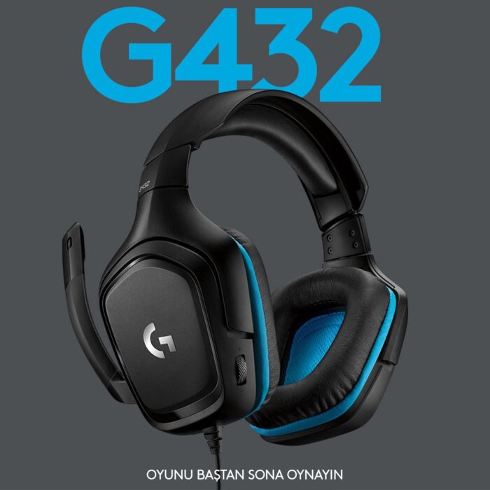 Logitech G432 7.1 Surround Siyah Gaming Kulaklık (981-000770) - Görsel 2