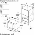 Bosch BFL623MW3 Ankastre Mikrodalga 60 x 38 cm Beyaz - Görsel 5