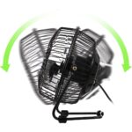 Robeve Masa Üstü USB Fan Soğutucu Vantilatör Klima USB Girişli Metal Serinletici Fan Vantilatör Masaüstü - Görsel 3