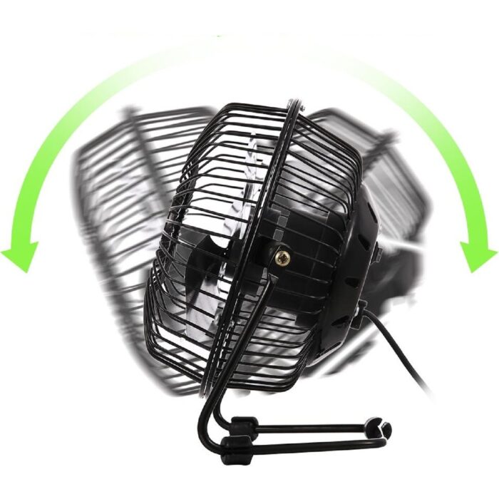 Robeve Masa Üstü USB Fan Soğutucu Vantilatör Klima USB Girişli Metal Serinletici Fan Vantilatör Masaüstü - Görsel 3