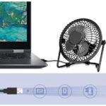 Robeve Masa Üstü USB Fan Soğutucu Vantilatör Klima USB Girişli Metal Serinletici Fan Vantilatör Masaüstü - Görsel 4