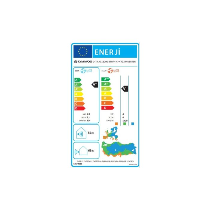 Daewoo D-Tr AC A++ 18000 BTU/h R32 Inverter Duvar Tipi Klima - Görsel 4