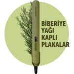 Grundig HS 7031 Botanika Biberiye Yağı Kaplı Plakalı İyonik Saç Düzleştirici