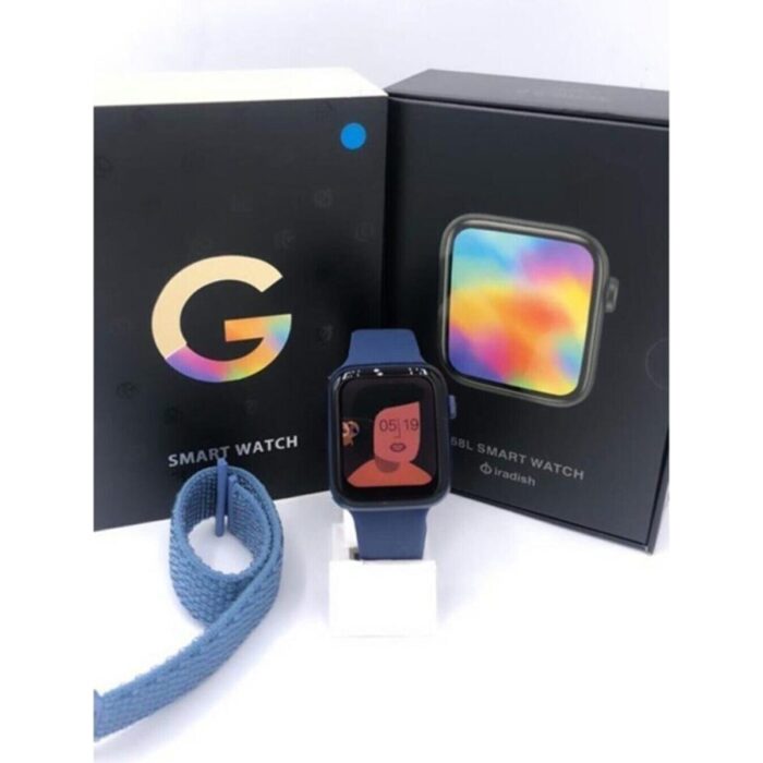 Pazariz G68L  6s Akıllı Saat Yan Tuşlar Aktif Uygulama – Çift Kordon Mavi - Görsel 2