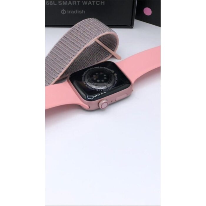 Pazariz G68L  Çift Tuş Aktif -Çift Kordon Akıllı Saat-Rose - Görsel 2