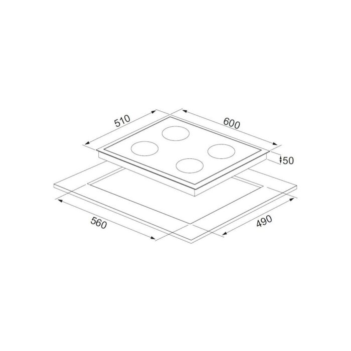 Alveus Ecoplus Beyaz 3'lü Ankastre Set (AD07-A10-AF860) - Görsel 5