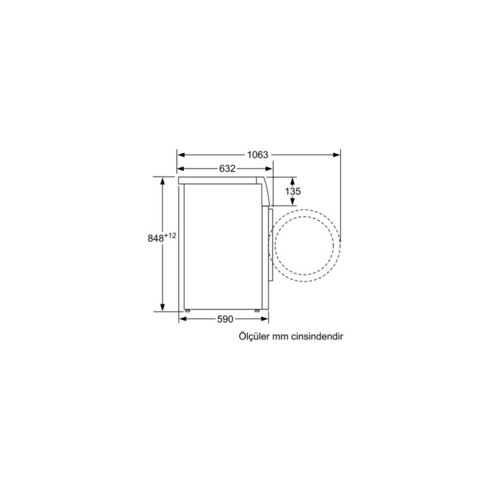 Bosch WAU24T91TR 9 kg 1200 Devir Çamaşır Makinesi - Görsel 4