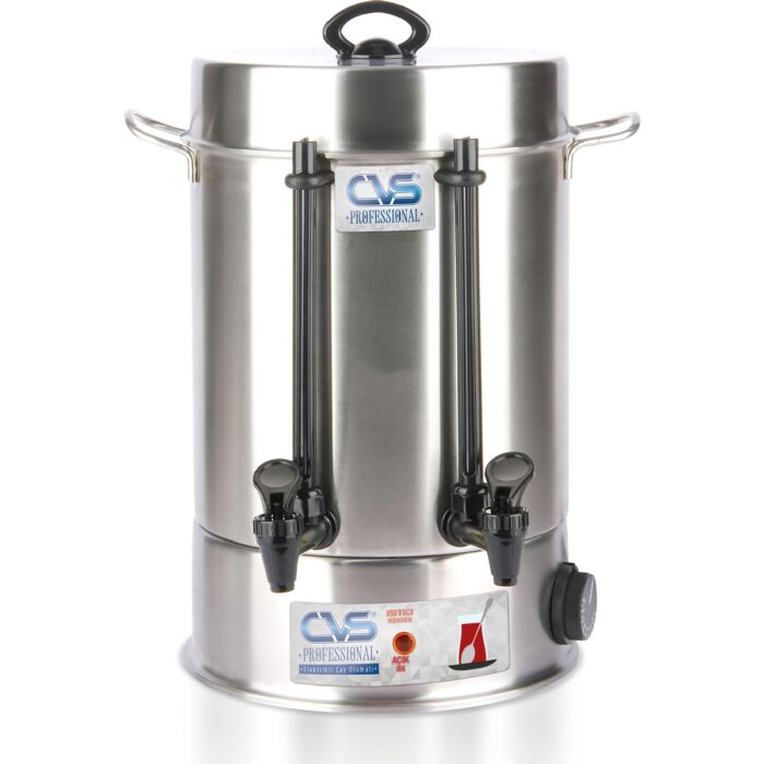 CVS DN 91108 Profesyonel Çay Otomatı - 120 Bardak Kapasitesi, 20 Litre Paslanmaz Çelik Gövde, Sıcak Tutma Özelliği ile - Görsel 1