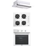 Kumtel Beyaz Aspiratörlü Turbo Ankastre Set (B66 - SF2 (MT) + DS6-905W + KO-40TAHDF)